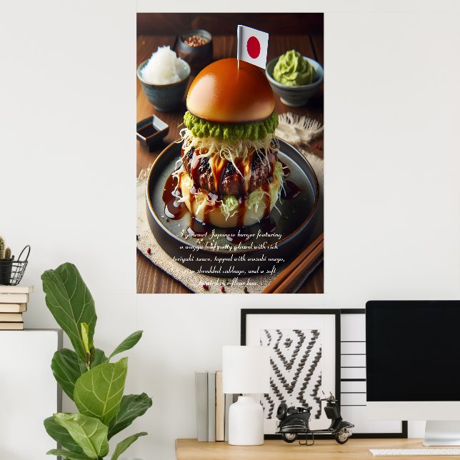 Poster Sonho de Osaka Oishii Burger 24x36 (Escritório em casa)