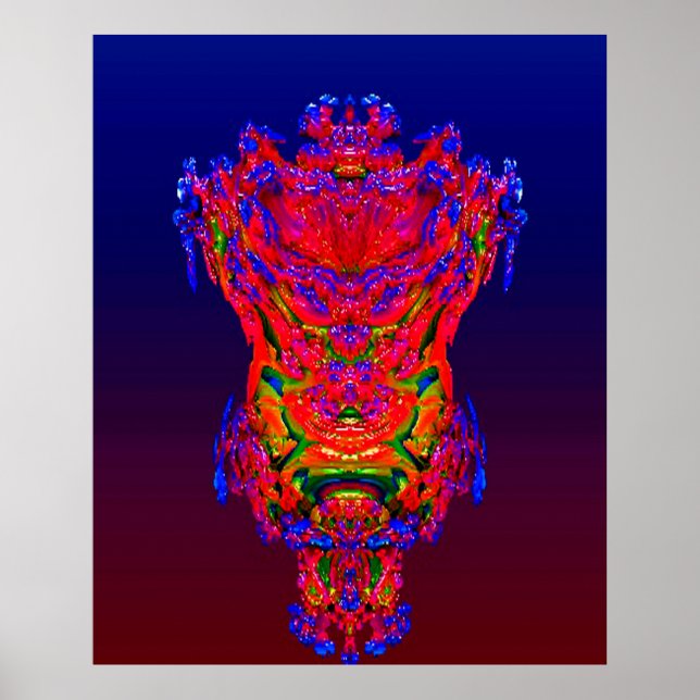 Poster Sonho de Reflexão de abstrato (Frente)