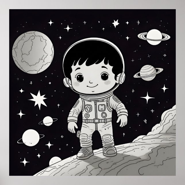Poster Sonho de ser astronauta (Frente)