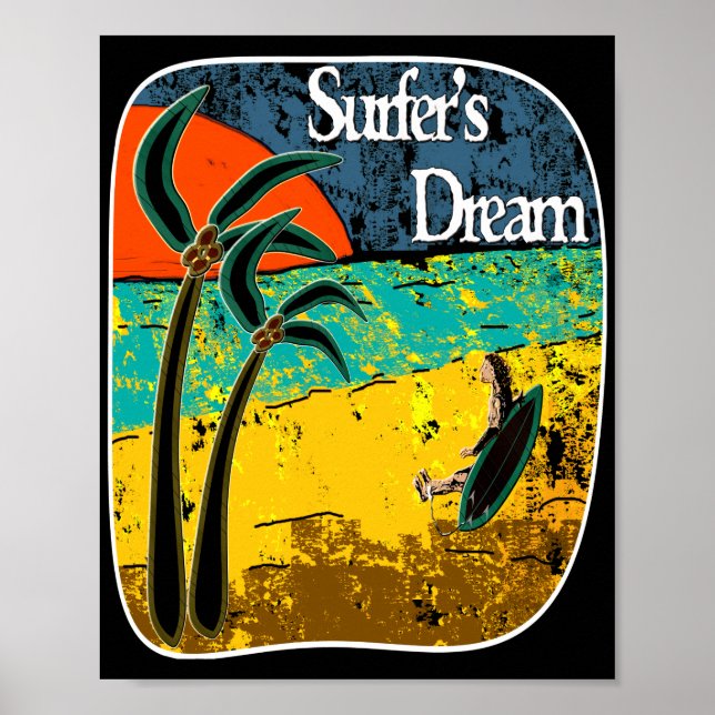 Poster Sonho de surfista (Frente)