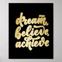 Sonho Dourado Moderno Acredita Conseguir Pl Motiva