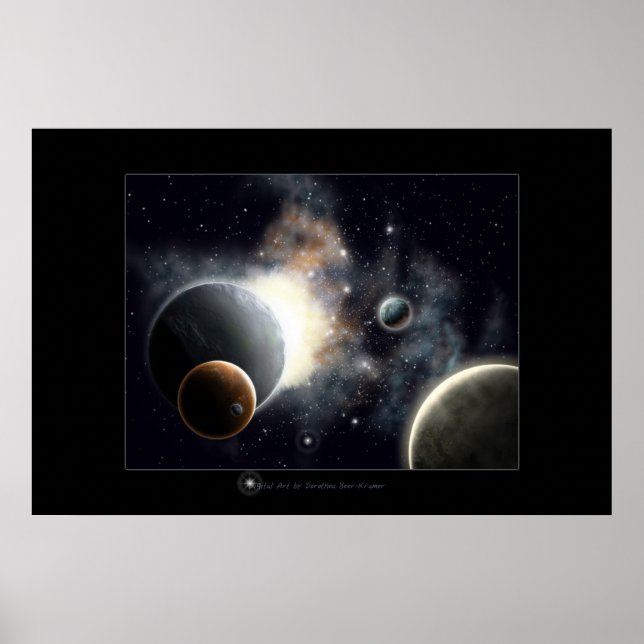 Poster Sonho espacial externo (Frente)