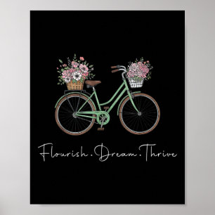 Poster Sonho Farto Bicicleta Floral Feliz 8647 Trum