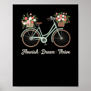 Poster Sonho Farto Provoca Bicicleta Floral Trump Res Sut