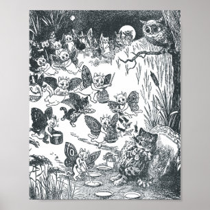 Poster Sonho gatinho de Fairyland, Louis Wain