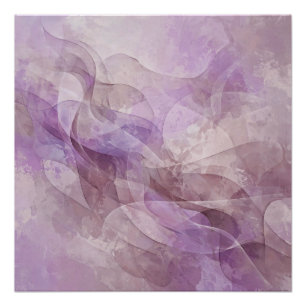 Pôster Sonho Lavanda Redemoinho Lilás Mauve Lavanda