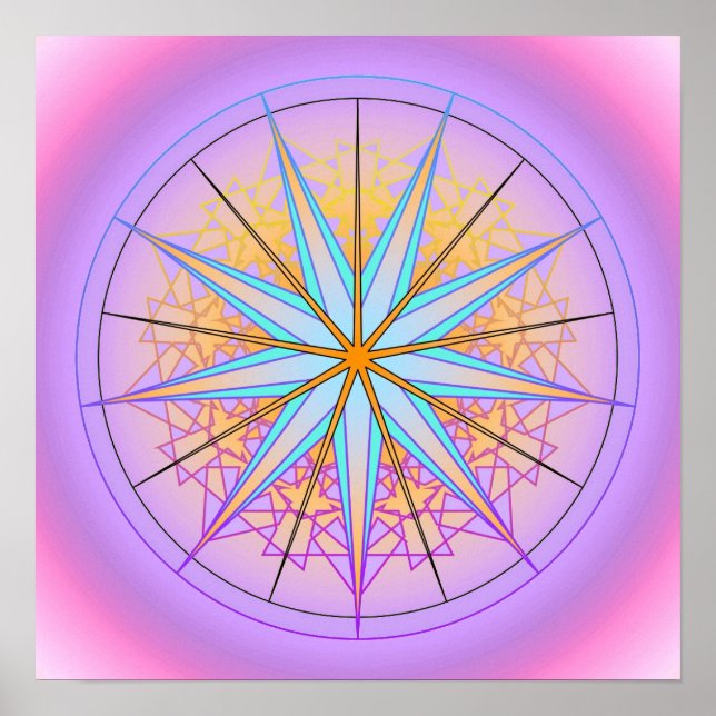 Poster Sonho Mandala #1 (Frente)