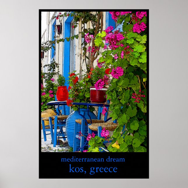 Poster sonho mediterrânico (Frente)