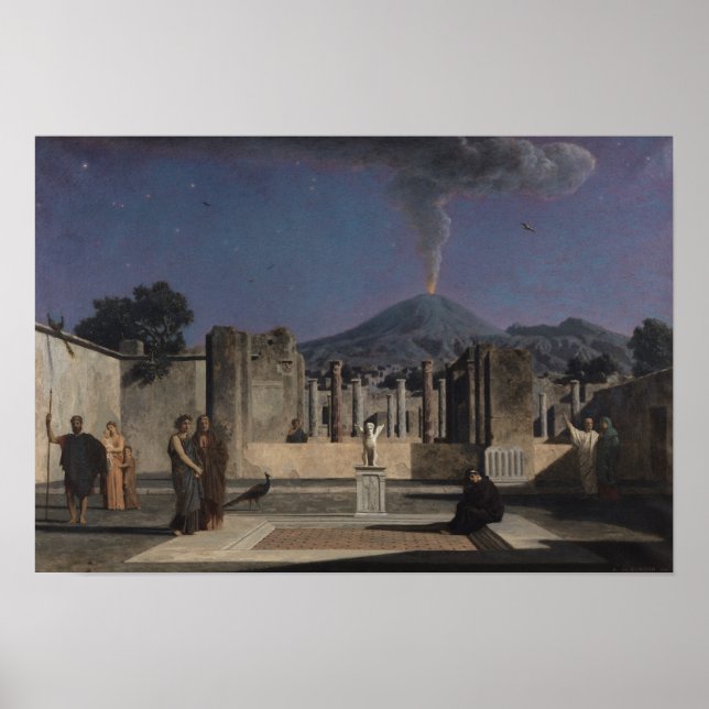 Poster Sonho nas Ruínas de Pompeia, 1866 (Frente)