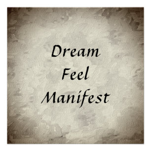 Pôster Sonho, Sentimento, Manifesto