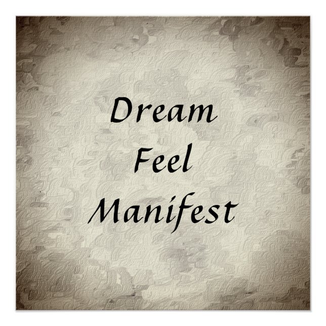 Pôster Sonho, Sentimento, Manifesto (Frente)