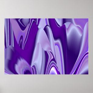 Poster Sonhos Arco-íris de Flor Roxa