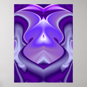 Poster Sonhos de Arco-íris de Flor Roxa