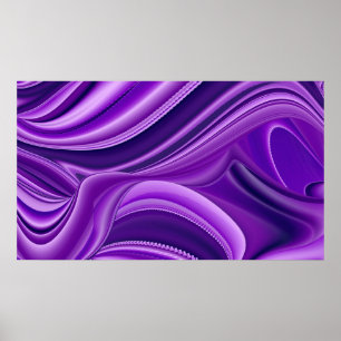 Poster Sonhos de Arco-Íris de Flor Roxo
