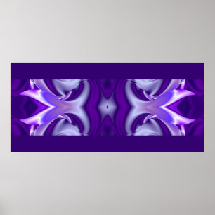 Pôster Sonhos de Flor Roxo, Arte Arco Arco-Íris Abstrato