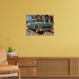 Poster Sonhos de Havana, Cromado Enferrujado