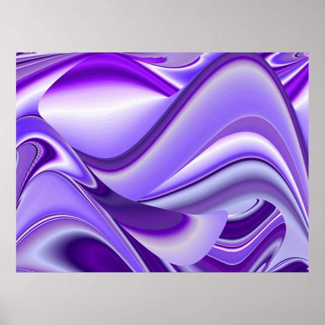 Pôster Sonhos de neve roxa, Abstrato Fantasia Arte Arco-Í (Frente)