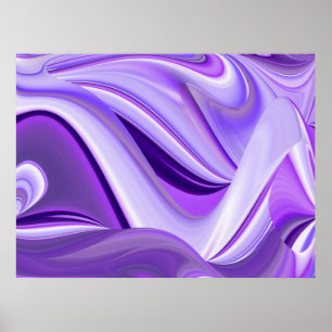 Poster Sonhos de neve roxa, Abstrato Fantasia Arte Arco-Í