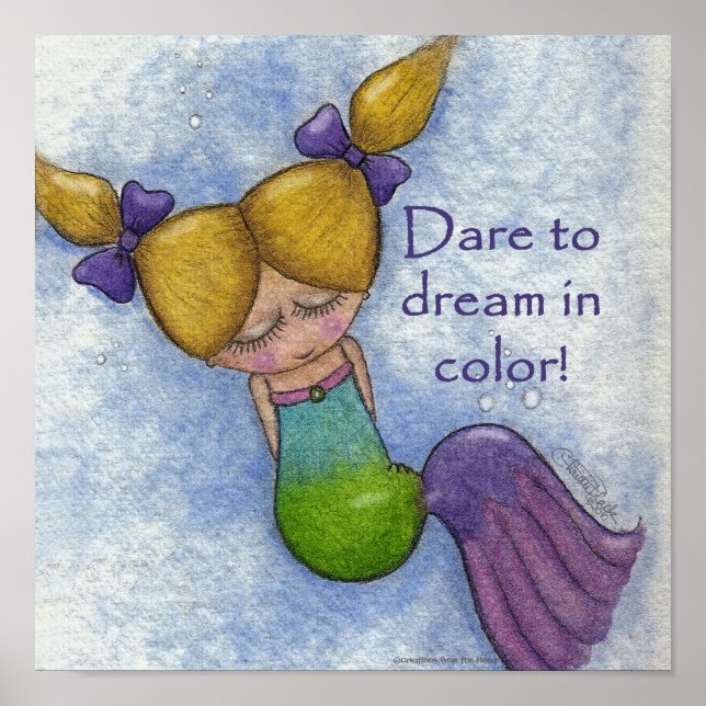 Pôster Sonhos de Sereia (Frente)