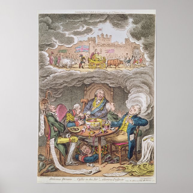 Pôster Sonhos Deliciosos! Castelos no ar! (Frente)