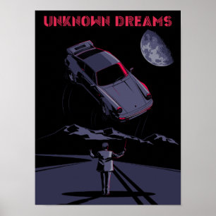 Poster Sonhos Desconhecidos - Carro clássico