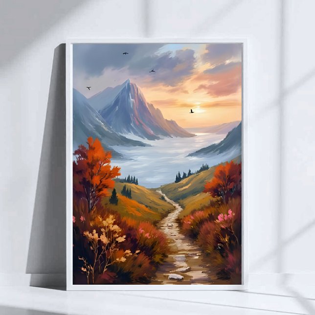 Poster Sonhos Diurnos de Outono | Paisagem de Montanha de (Criador carregado)