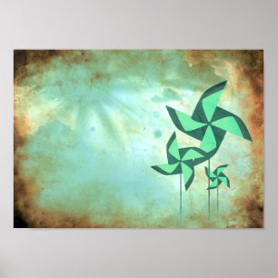 Pôster sonhos do pinwheel