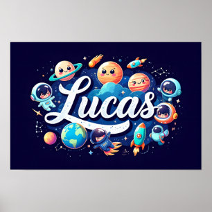 Poster Sonhos Espaciais Lucas Wall Art