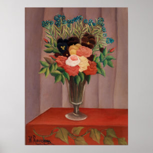 Poster Sonhos Florais, Buquê de Flores por Henri Rousseau
