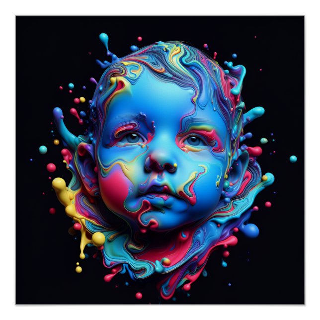 Pôster Sonhos Inocentes - IA no Trabalho (Frente)