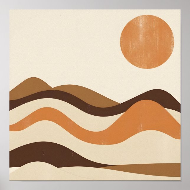 Poster Sonhos no Deserto Com Sol (Frente)