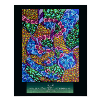 Pôster "Sonhos Nunca Tocam a Terra" Poster brilhante