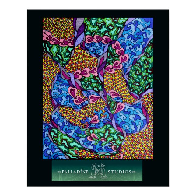 Pôster "Sonhos Nunca Tocam a Terra" Poster brilhante (Frente)