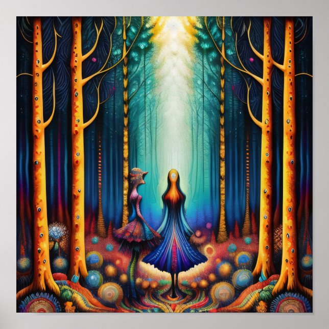Poster Sonhos Psicodélicos na Arte Florestal (Frente)