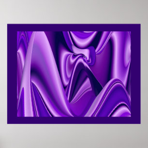 Pôster Sonhos Roxos, Arte Arco Arco-Íris Abstrato Fantasi