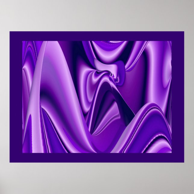 Pôster Sonhos Roxos, Arte Arco Arco-Íris Abstrato Fantasi (Frente)