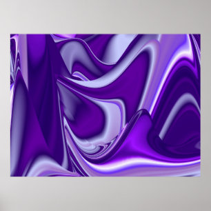 Pôster Sonhos Roxos, Arte Arco Arco-Íris Abstrato Fantasi