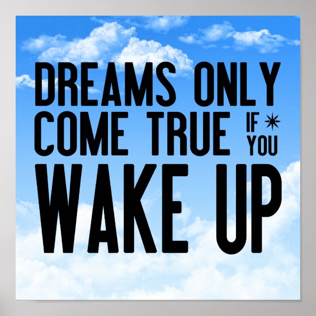 Poster Sonhos tornam-se realidade (Frente)