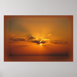 Poster Sonnenuntergang