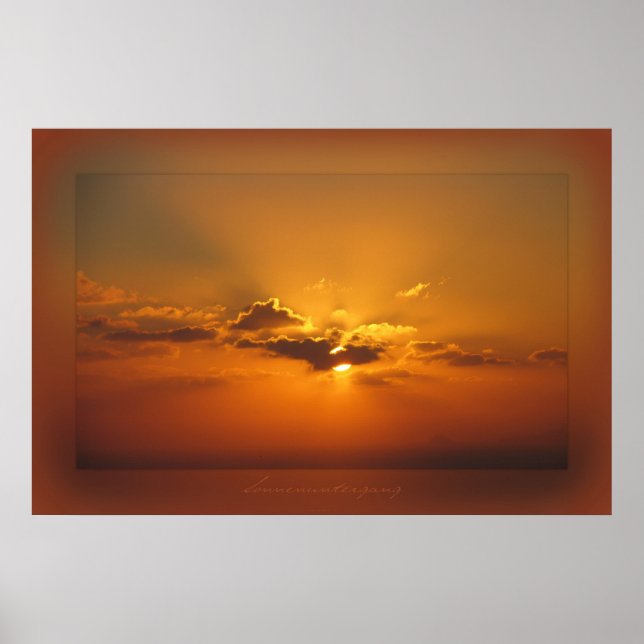 Poster Sonnenuntergang (Frente)