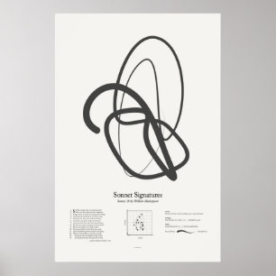 Pôster Sonnet Signatures: Sonnet 18