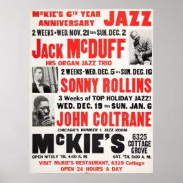 Poster Sonny Rollins / John Coltrane / Jack McDuff Jazz