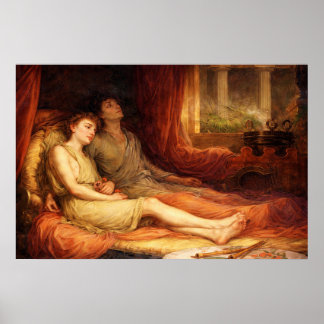 Poster Sono e Seu Meio-Irmão Morte por Waterhouse