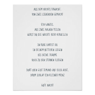 Pôster “sono um príncipe pequeno "