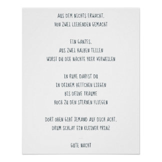 Pôster “sono um príncipe pequeno "