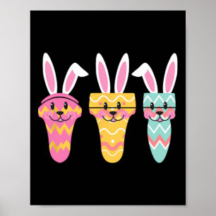 Poster Sonographer Eggcellly Easter Bunny Ultrasound Tec