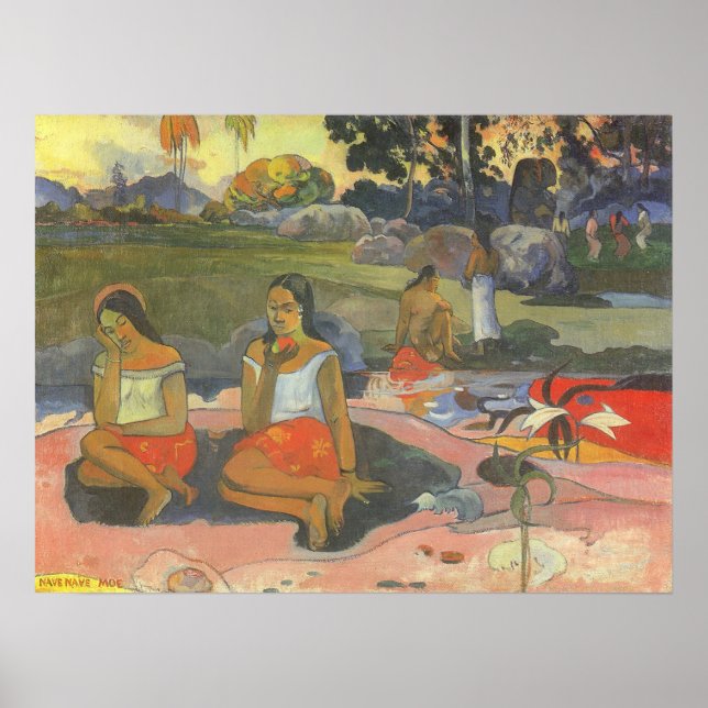 Pôster Sonolência Deliciosa por Paul Gauguin, Arte Antiga (Frente)
