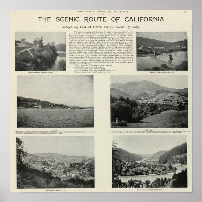 Poster Sonoma, California 2 (Frente)