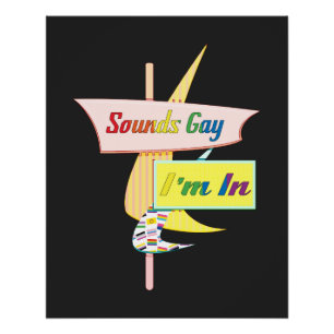 Pôster Sons - Gay - Sinal Moderno Retroativo