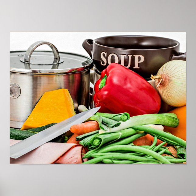 Poster Sopa caseira...Yum! (Frente)